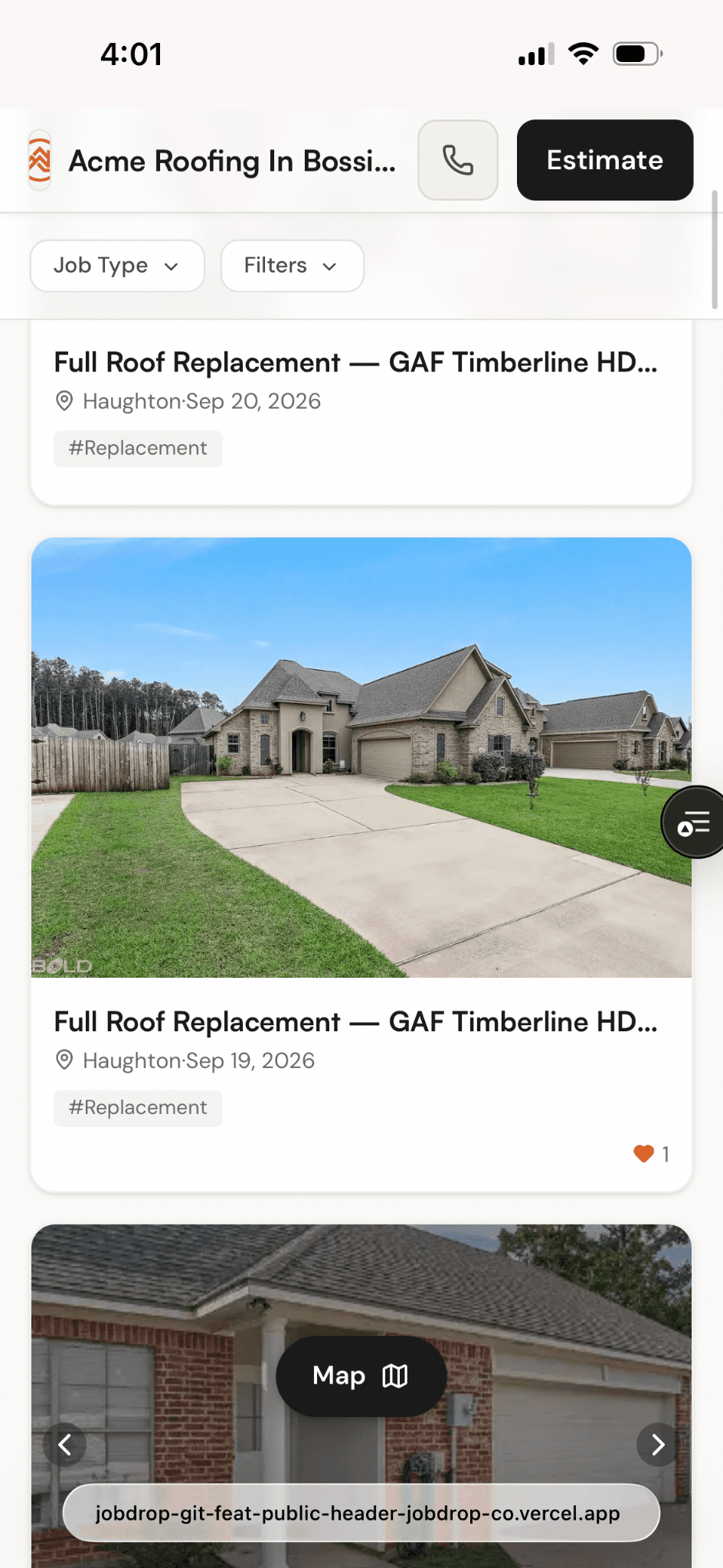 Full Roof Replacement — Hail Damage Three-Tab Shingles